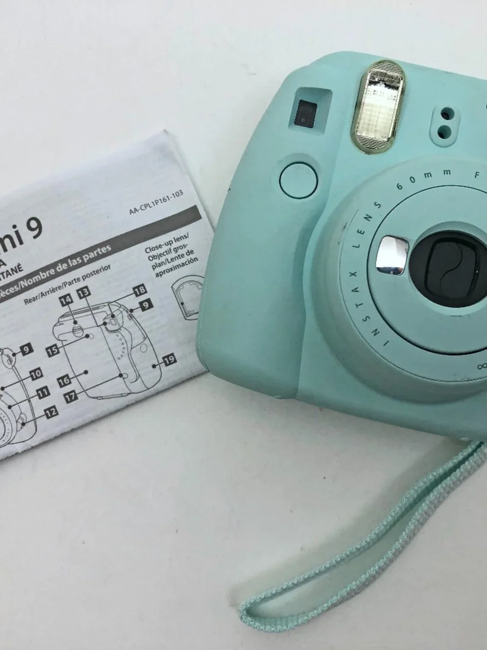 Fujifilm Instax Mini 9 Instant Film Camera Blue With Case